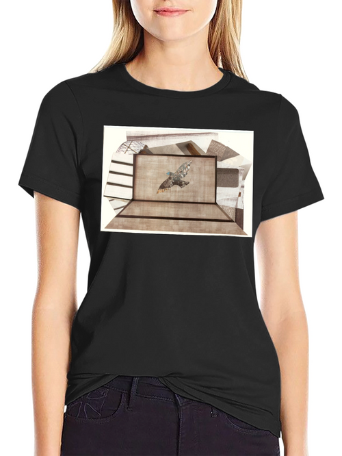 Abstract Bird Graphic Tee - Unisex