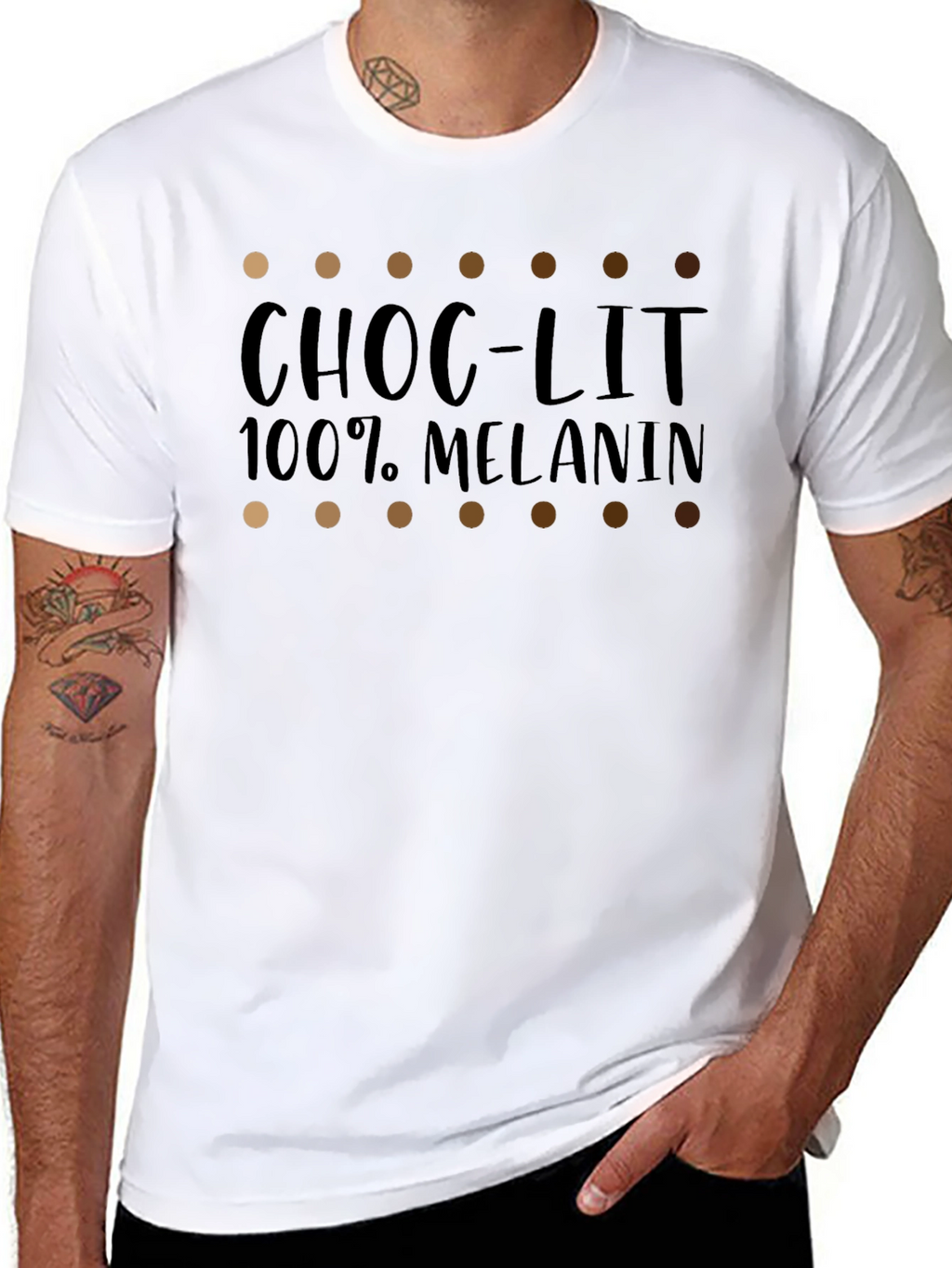 Choc-Lit 100% Melanin Graphic T-Shirt