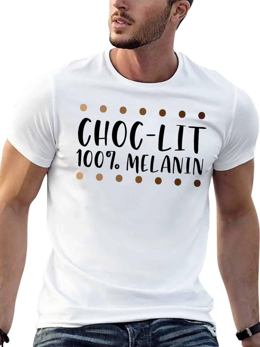 Choc-Lit 100% Melanin Graphic T-Shirt