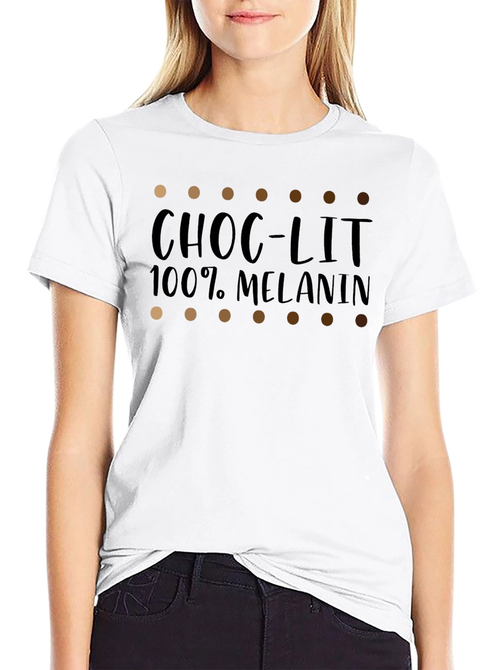 Choc-Lit 100% Melanin Graphic T-Shirt