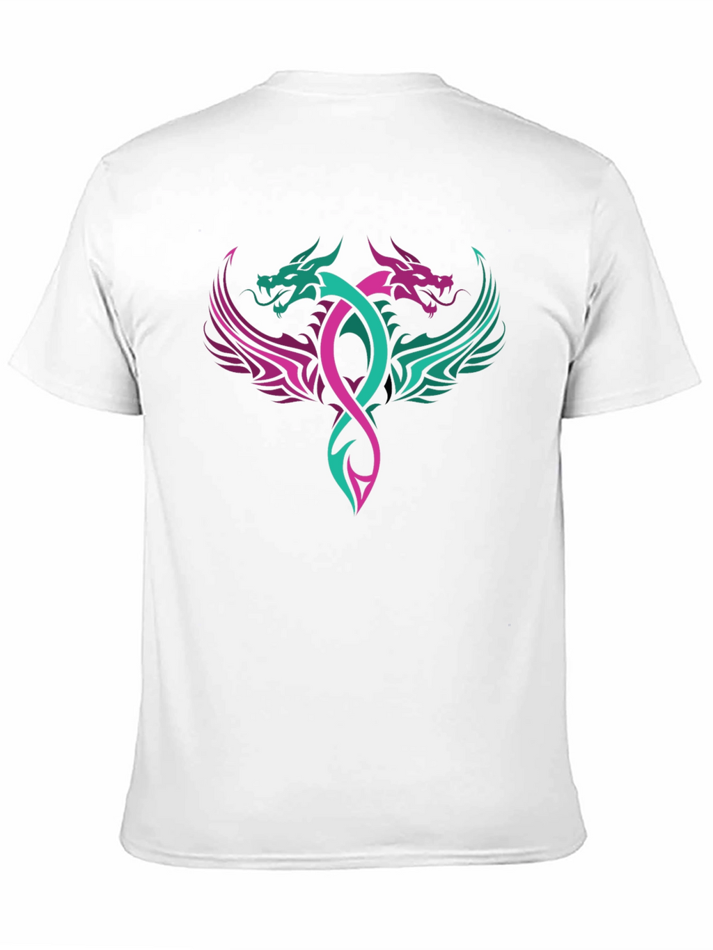 Dual Dragon Graphic Tee - Edgy Style