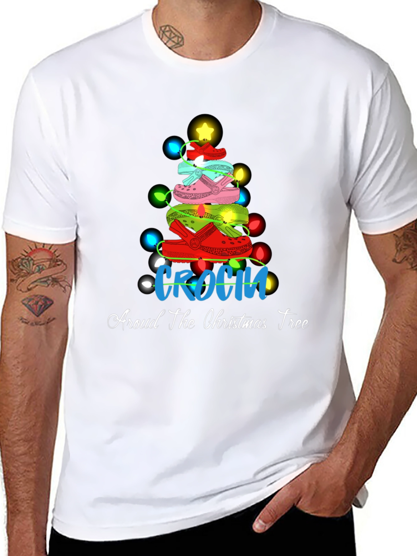 Crocin Around Christmas Tee - Festive Holiday T-Shirt