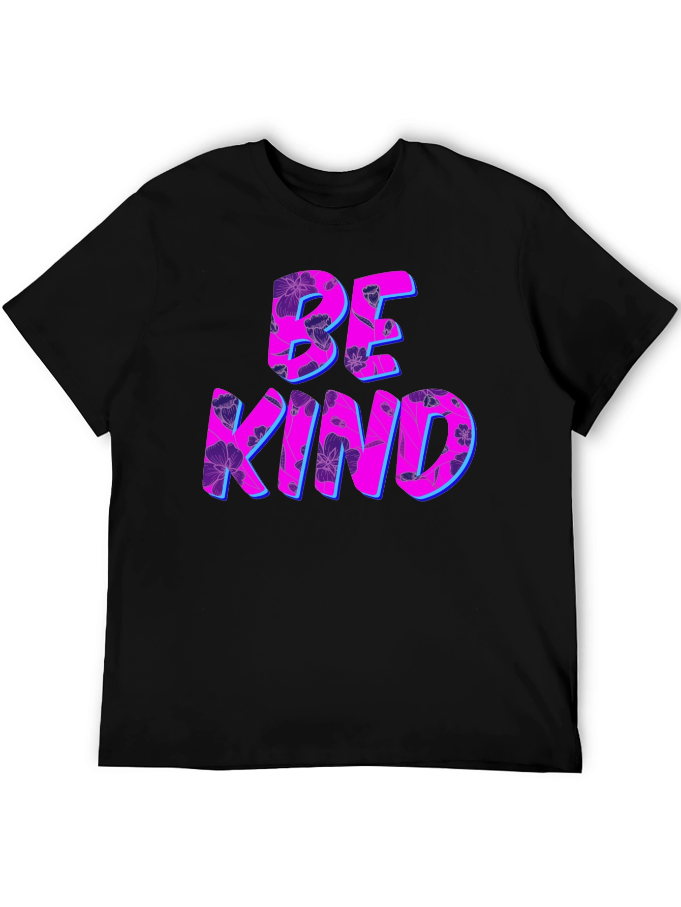 Be Kind Floral Graphic Tee - Trendy Casual Top