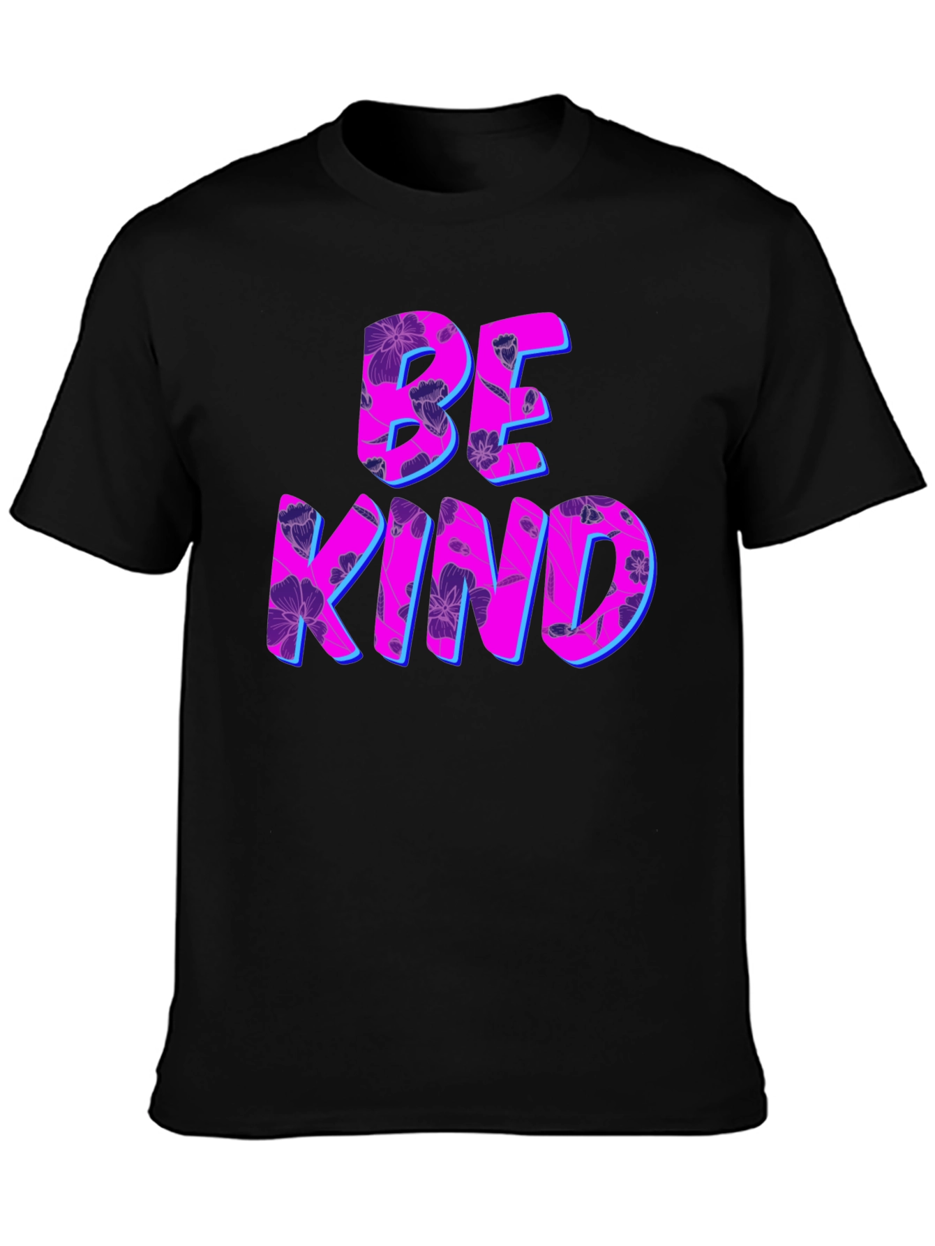 Be Kind Floral Graphic Tee - Trendy Casual Top