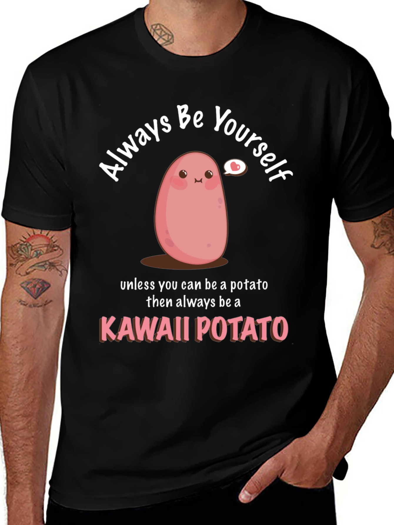 Kawaii Potato Graphic T-Shirt