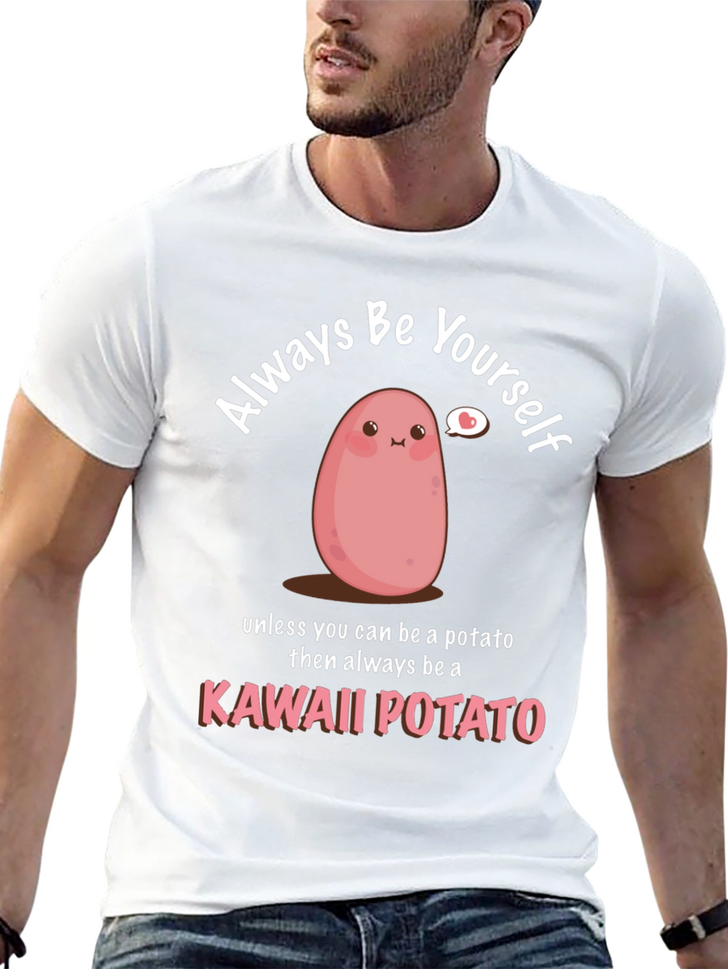 Kawaii Potato Graphic T-Shirt