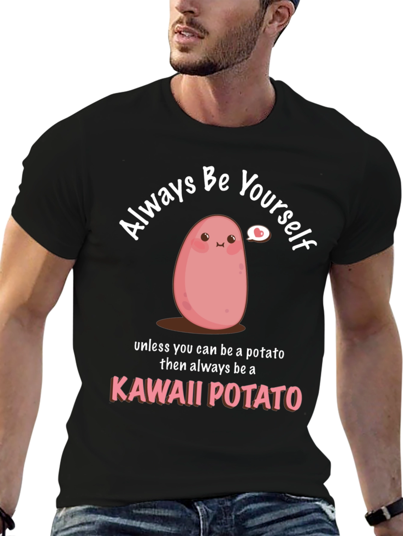 Kawaii Potato Graphic T-Shirt
