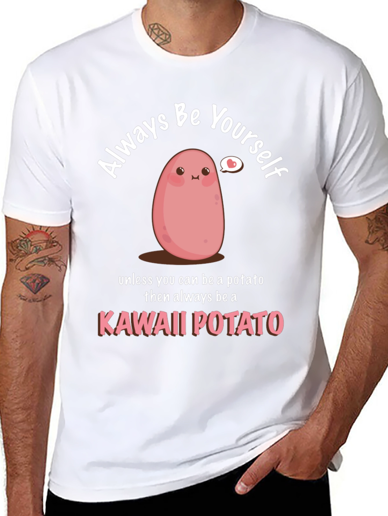 Kawaii Potato Graphic T-Shirt