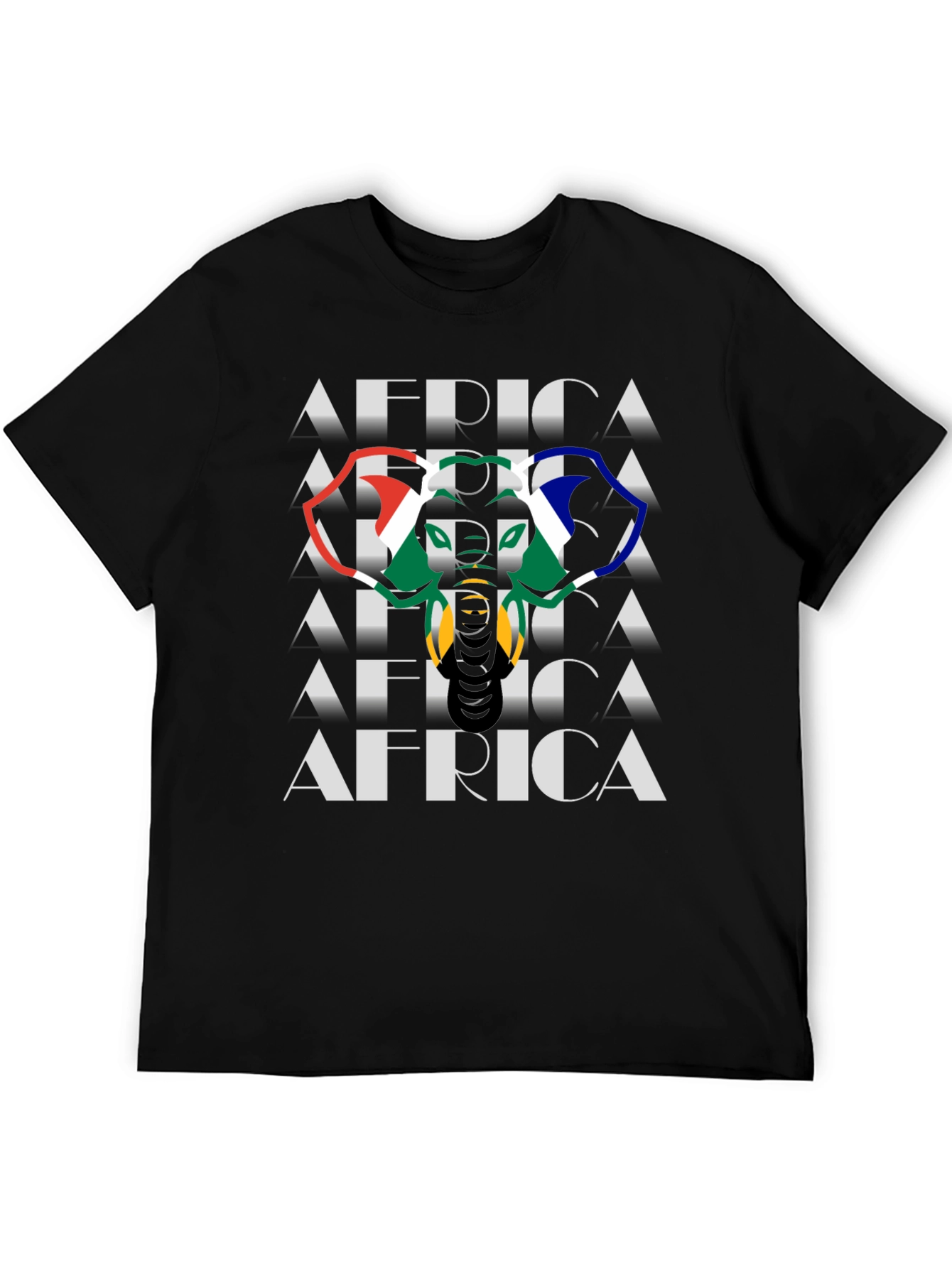Africa T-Shirt - South African Flag Design - Novelty Tee