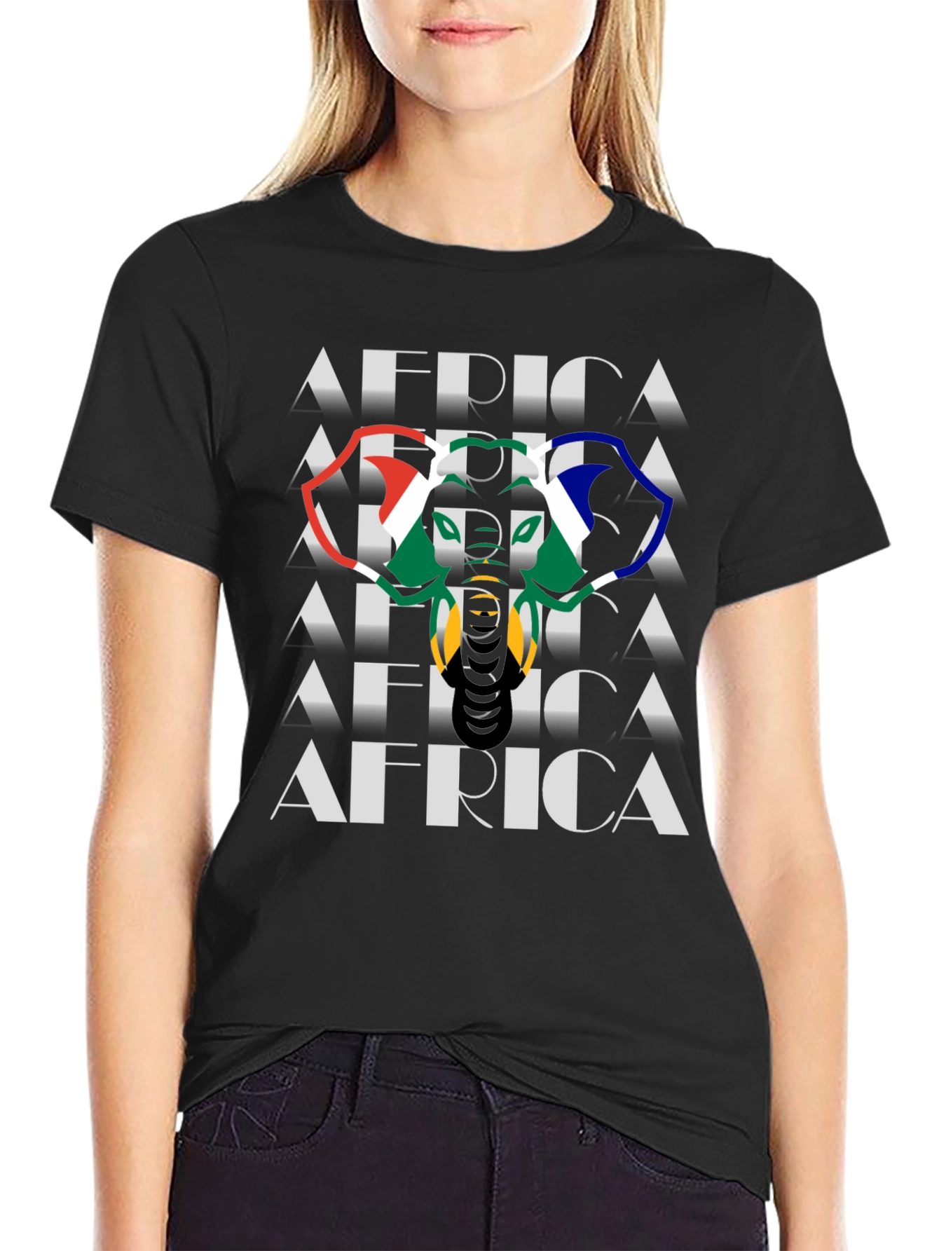 Africa T-Shirt - South African Flag Design - Novelty Tee