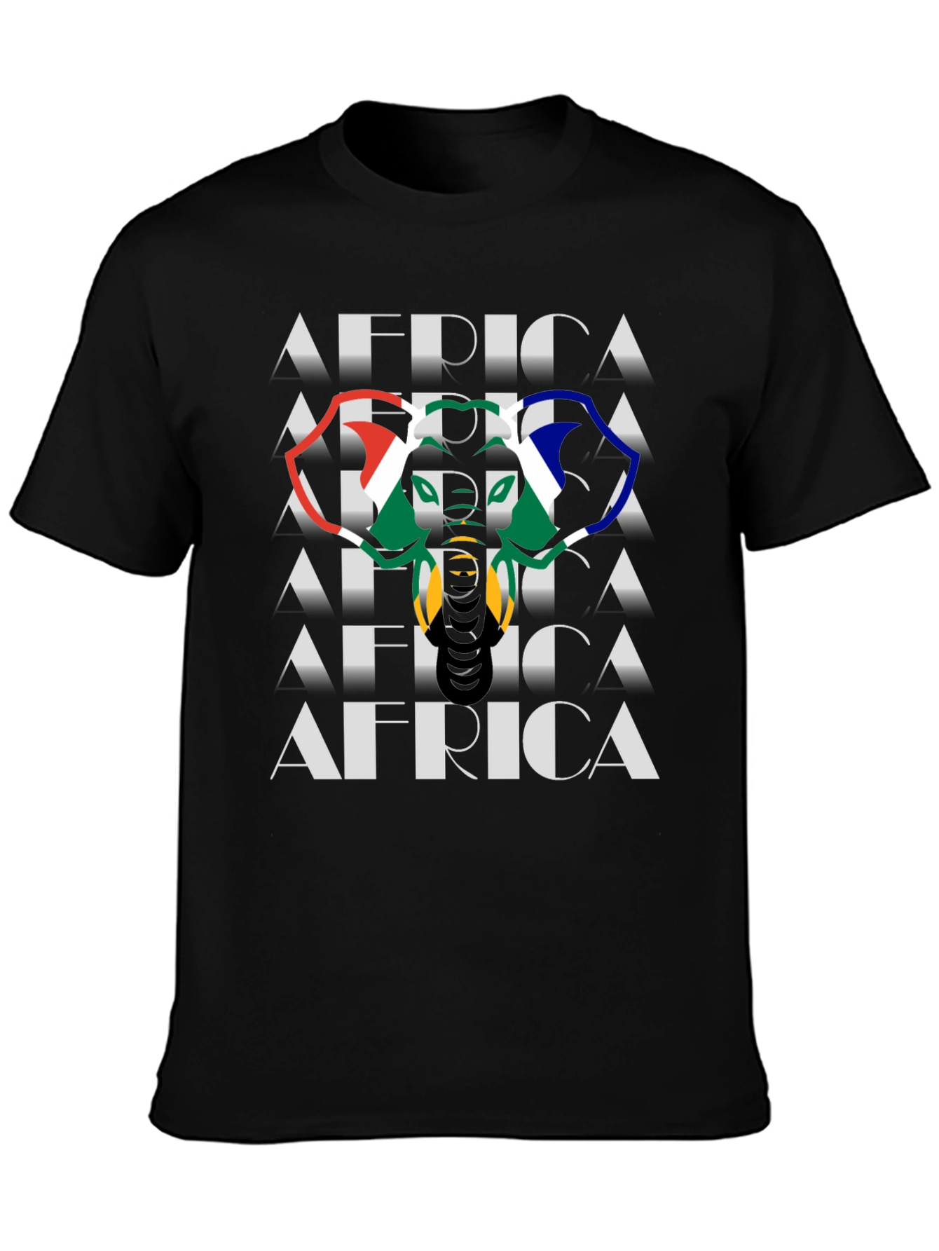Africa T-Shirt - South African Flag Design - Novelty Tee