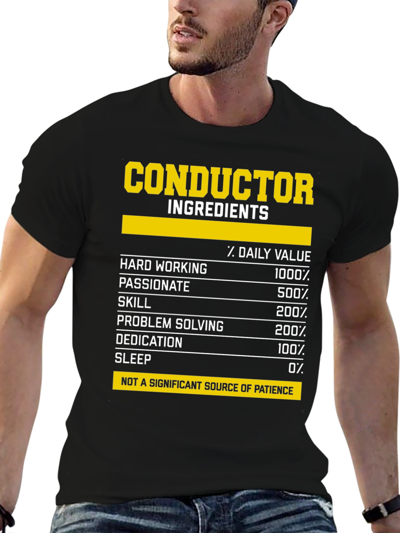 Conductor Ingredients Daily Value T-Shirt