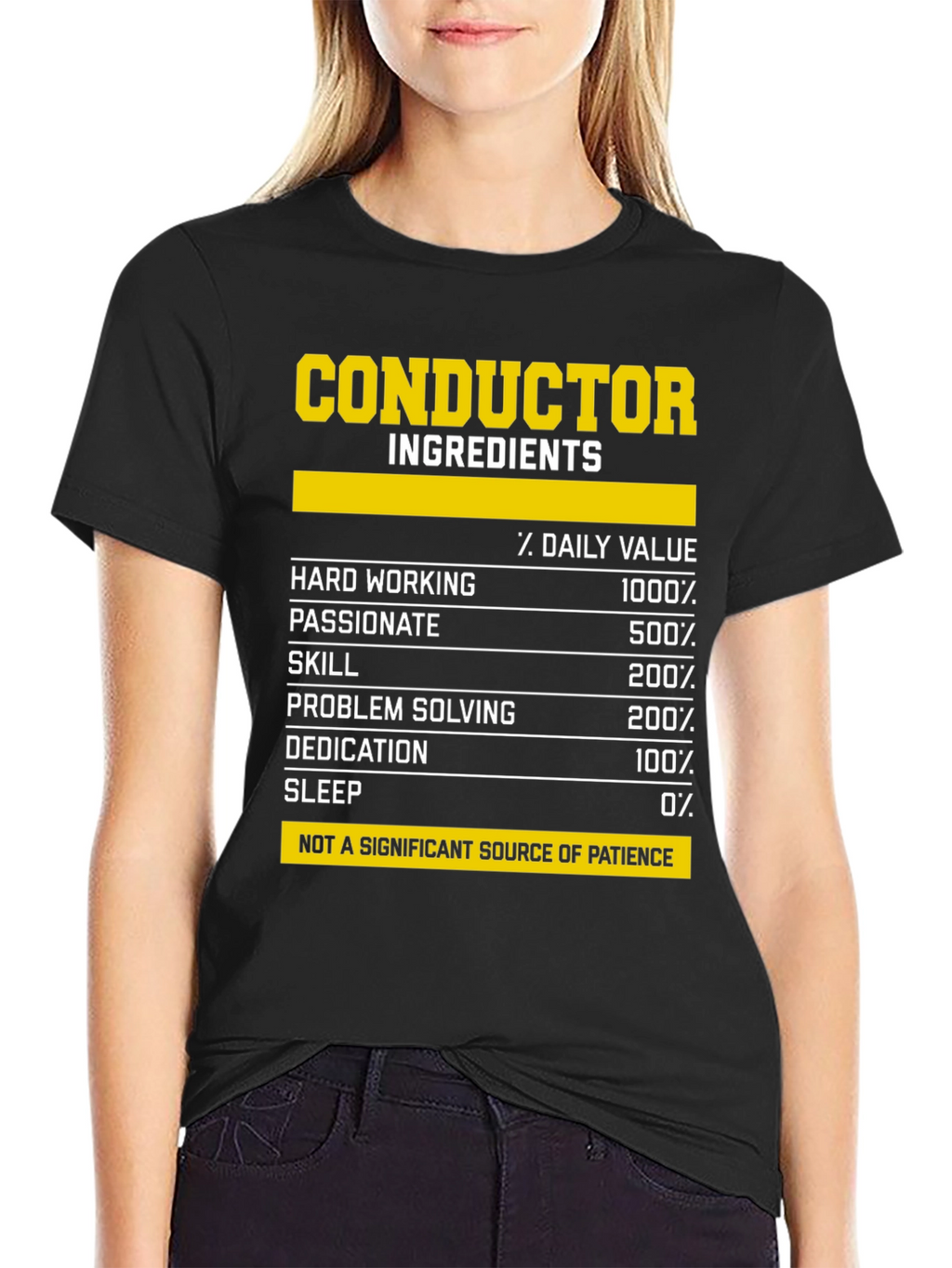 Conductor Ingredients Daily Value T-Shirt