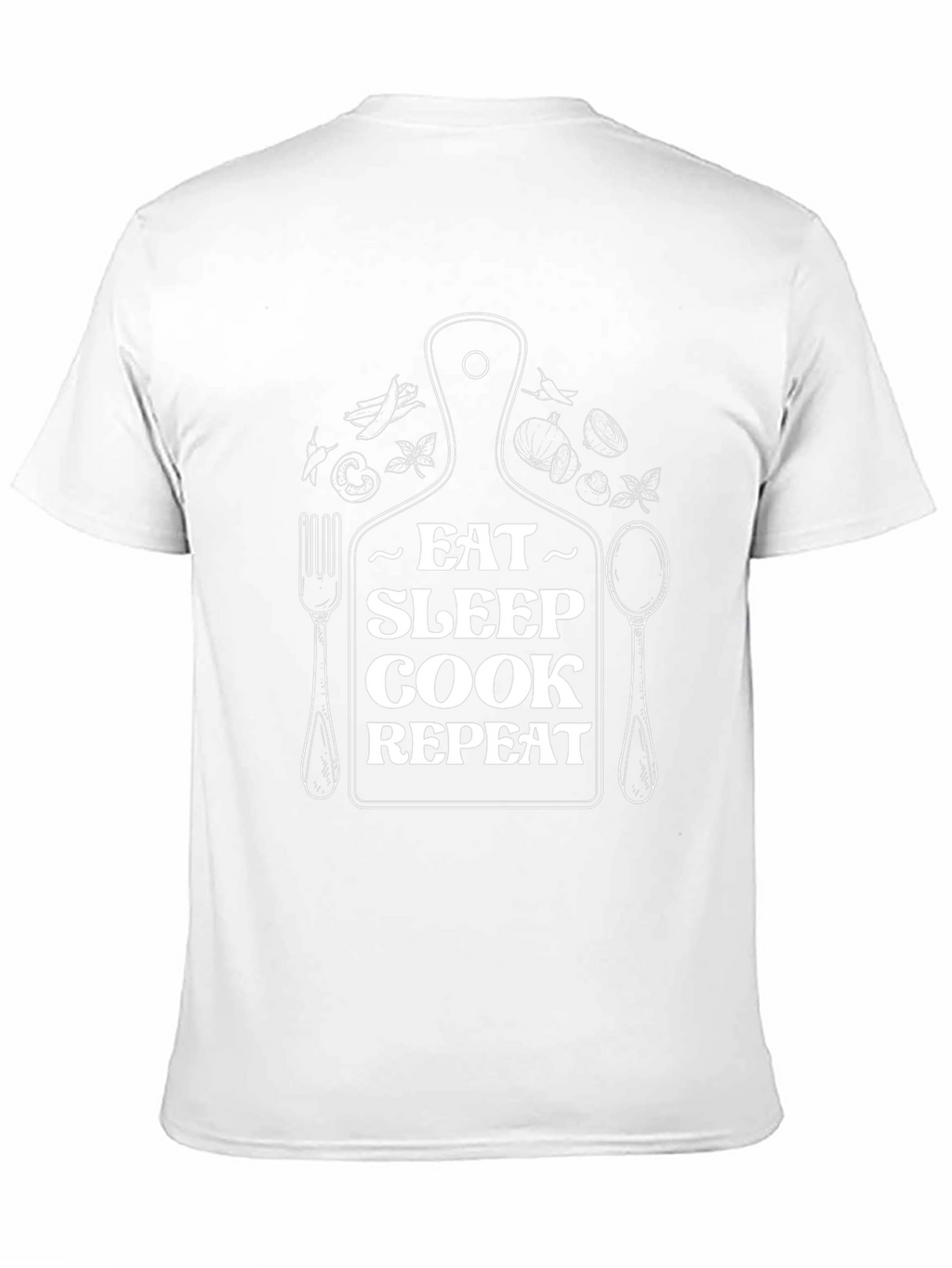 Eat Sleep Cook Repeat Graphic T-Shirt - Chef Gift
