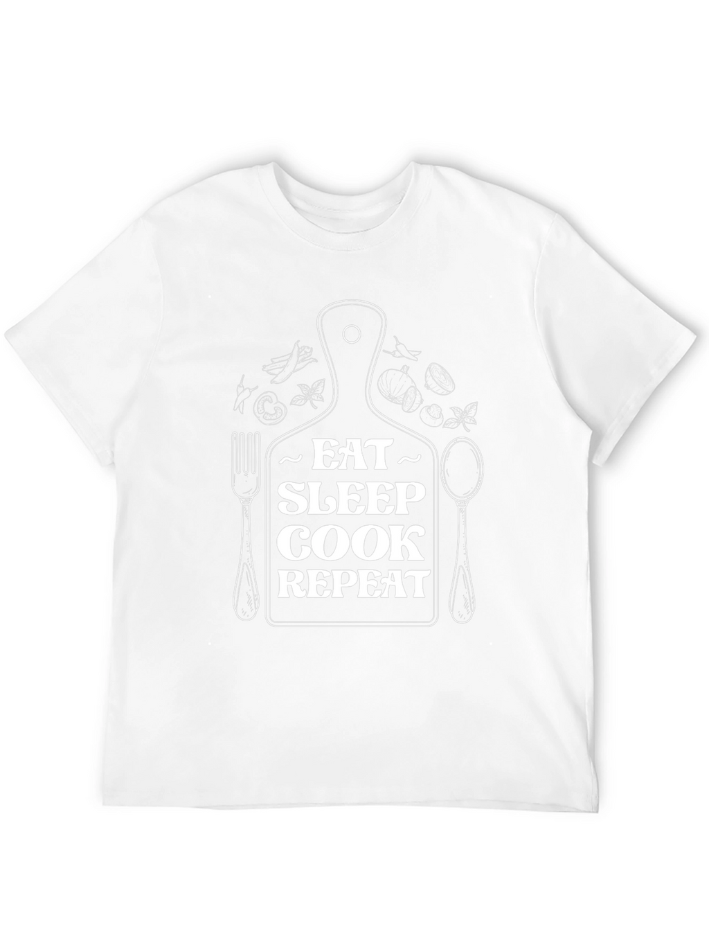Eat Sleep Cook Repeat Graphic T-Shirt - Chef Gift
