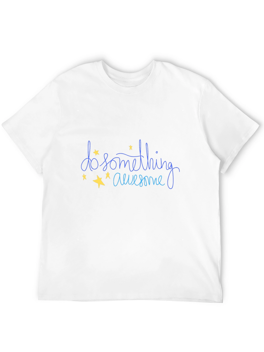 Do Something Awesome Graphic Tee - Black Cotton T-Shirt