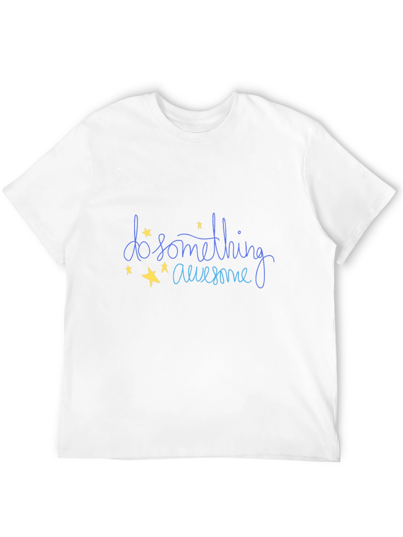 Do Something Awesome Graphic Tee - Black Cotton T-Shirt