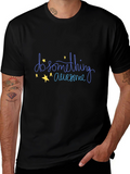 Do Something Awesome Graphic Tee - Black Cotton T-Shirt