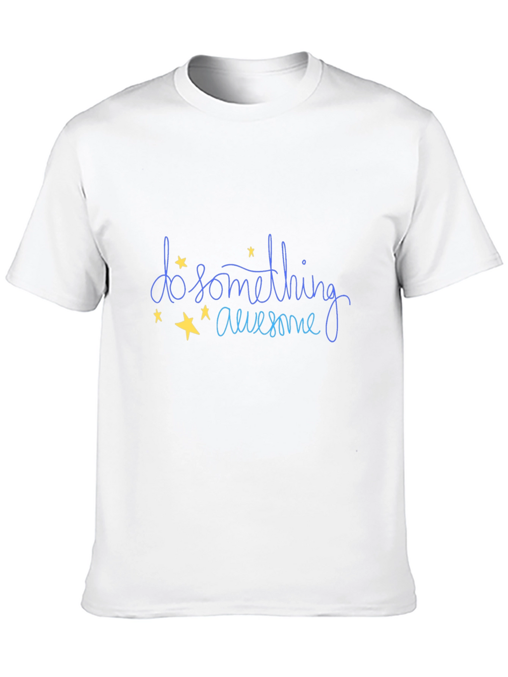Do Something Awesome Graphic Tee - Black Cotton T-Shirt