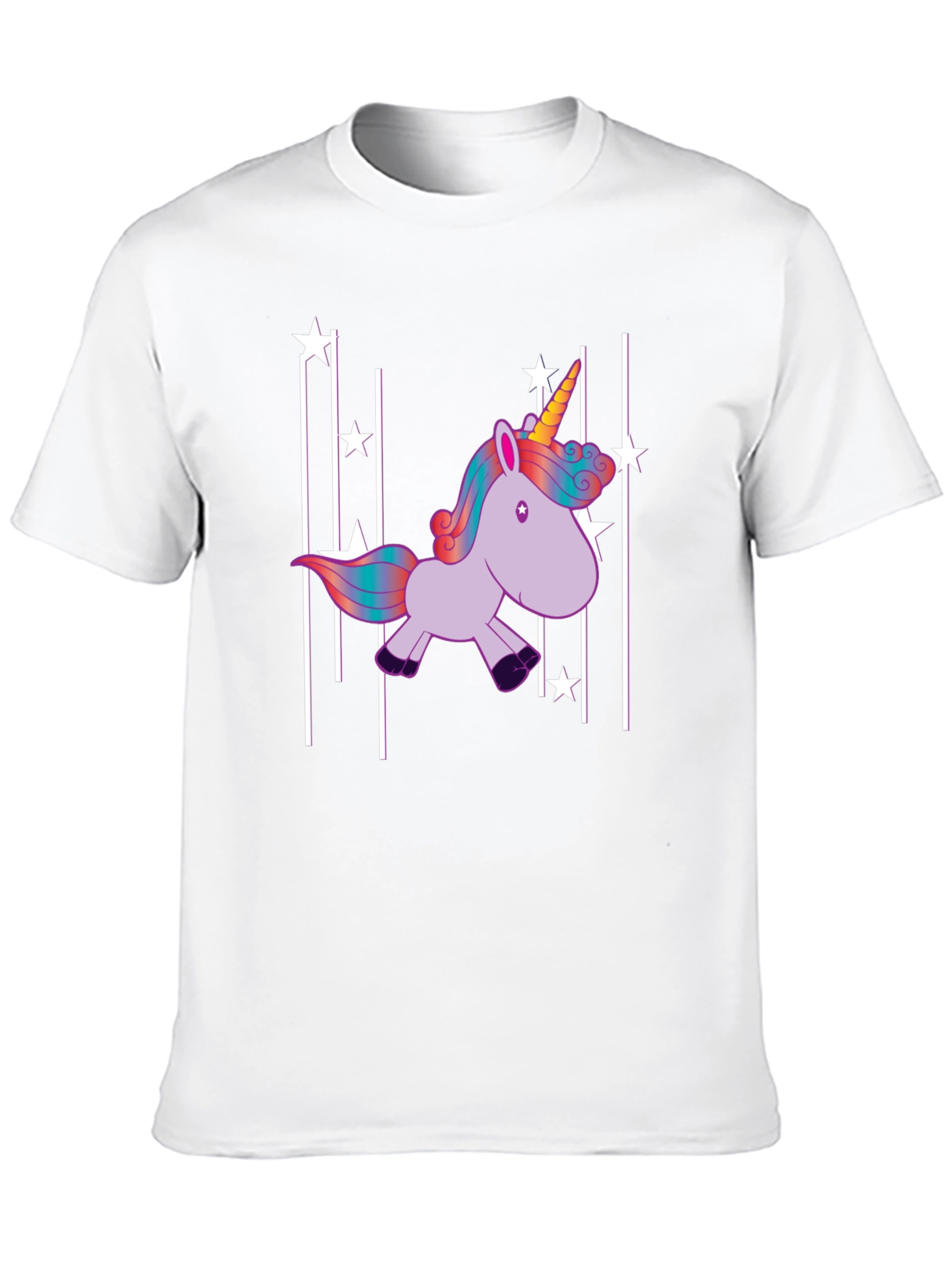Unicorn Stars Black T-Shirt
