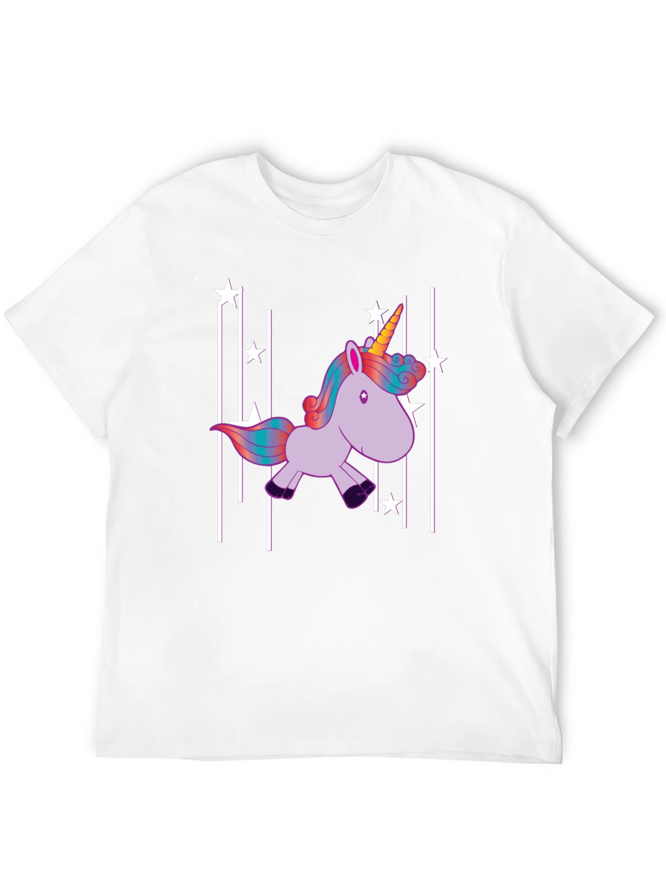 Unicorn Stars Black T-Shirt