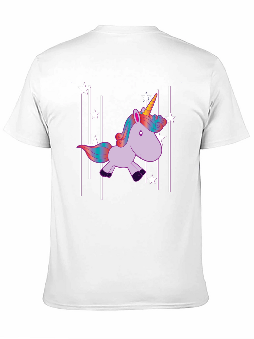 Unicorn Stars Black T-Shirt