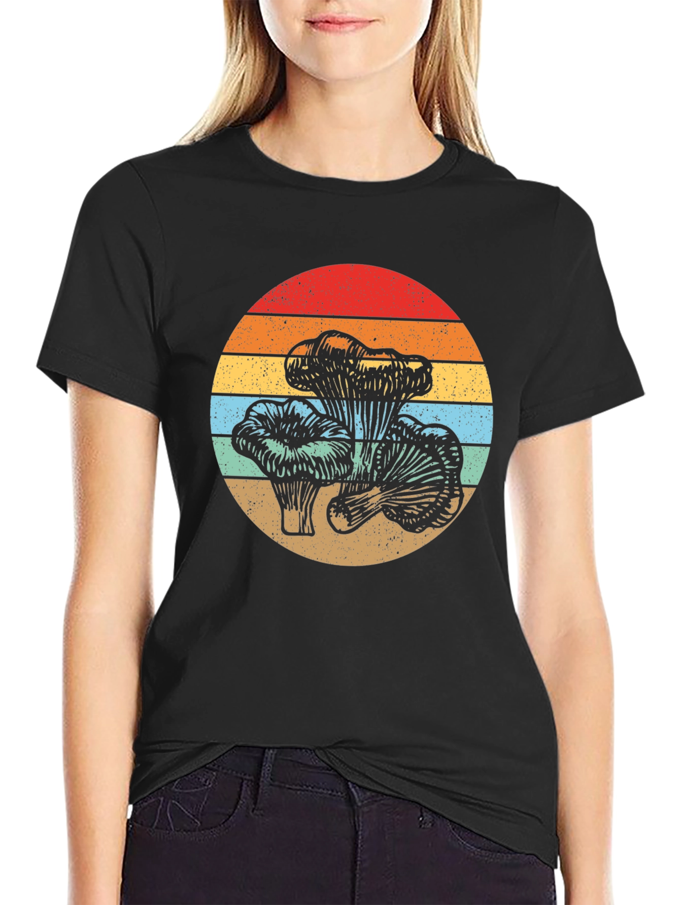 Retro Mushroom Graphic T-Shirt - Vintage Style Tee