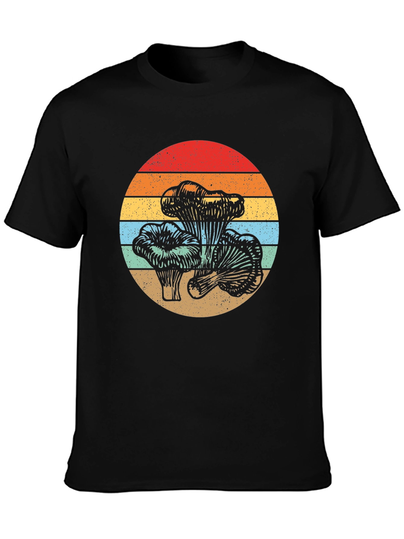 Retro Mushroom Graphic T-Shirt - Vintage Style Tee
