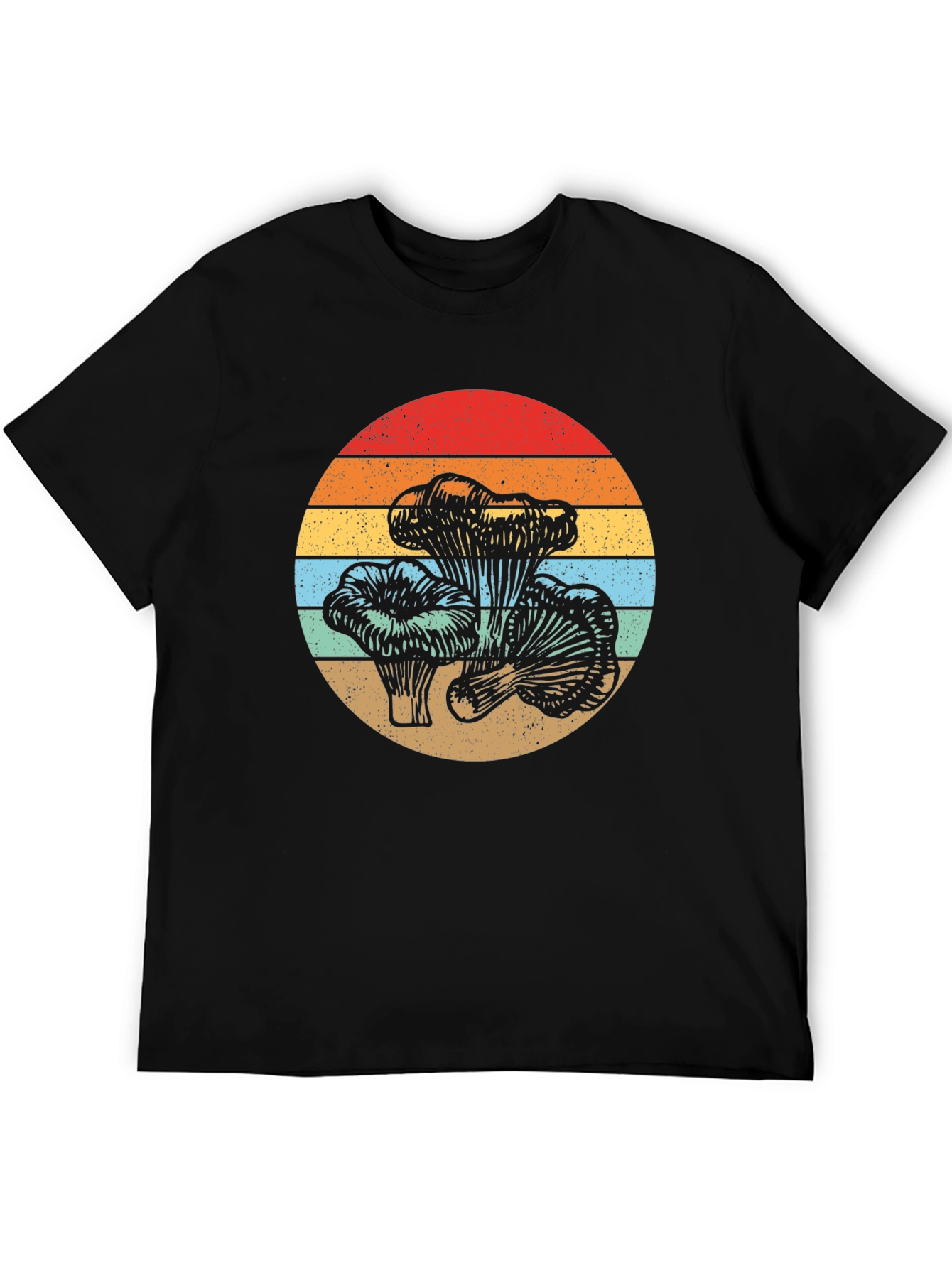 Retro Mushroom Graphic T-Shirt - Vintage Style Tee