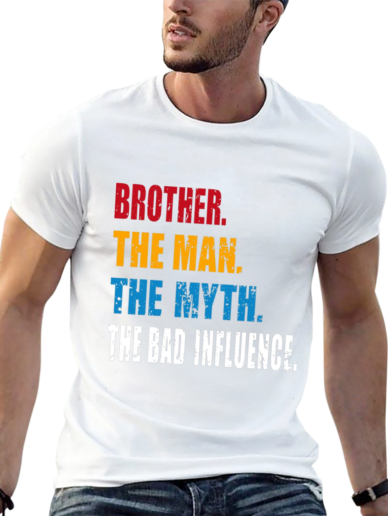 Brother The Man Myth Bad Influence T-Shirt