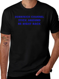 Dobrinich Channel Black T-Shirt - Stay Tuned!