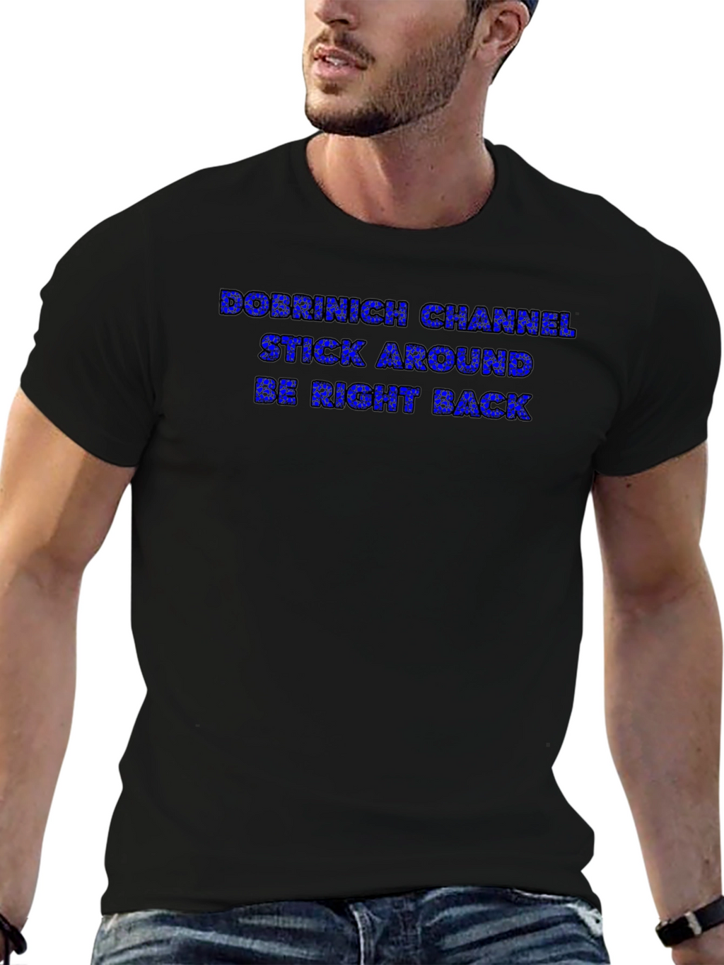 Dobrinich Channel Black T-Shirt - Stay Tuned!