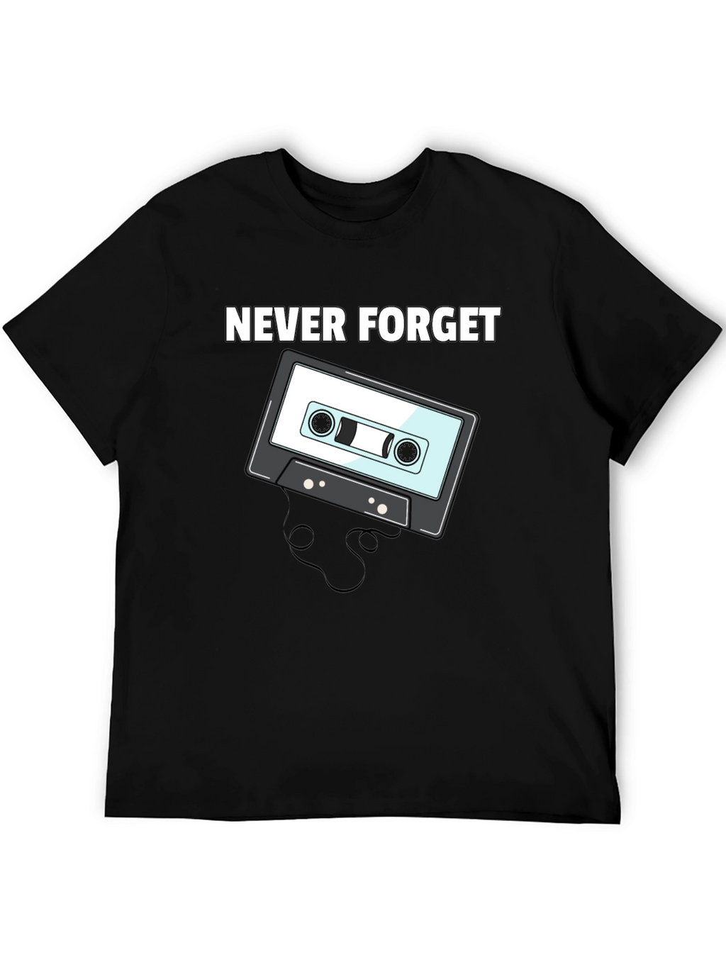 Retro Cassette Tape T-Shirt - Never Forget