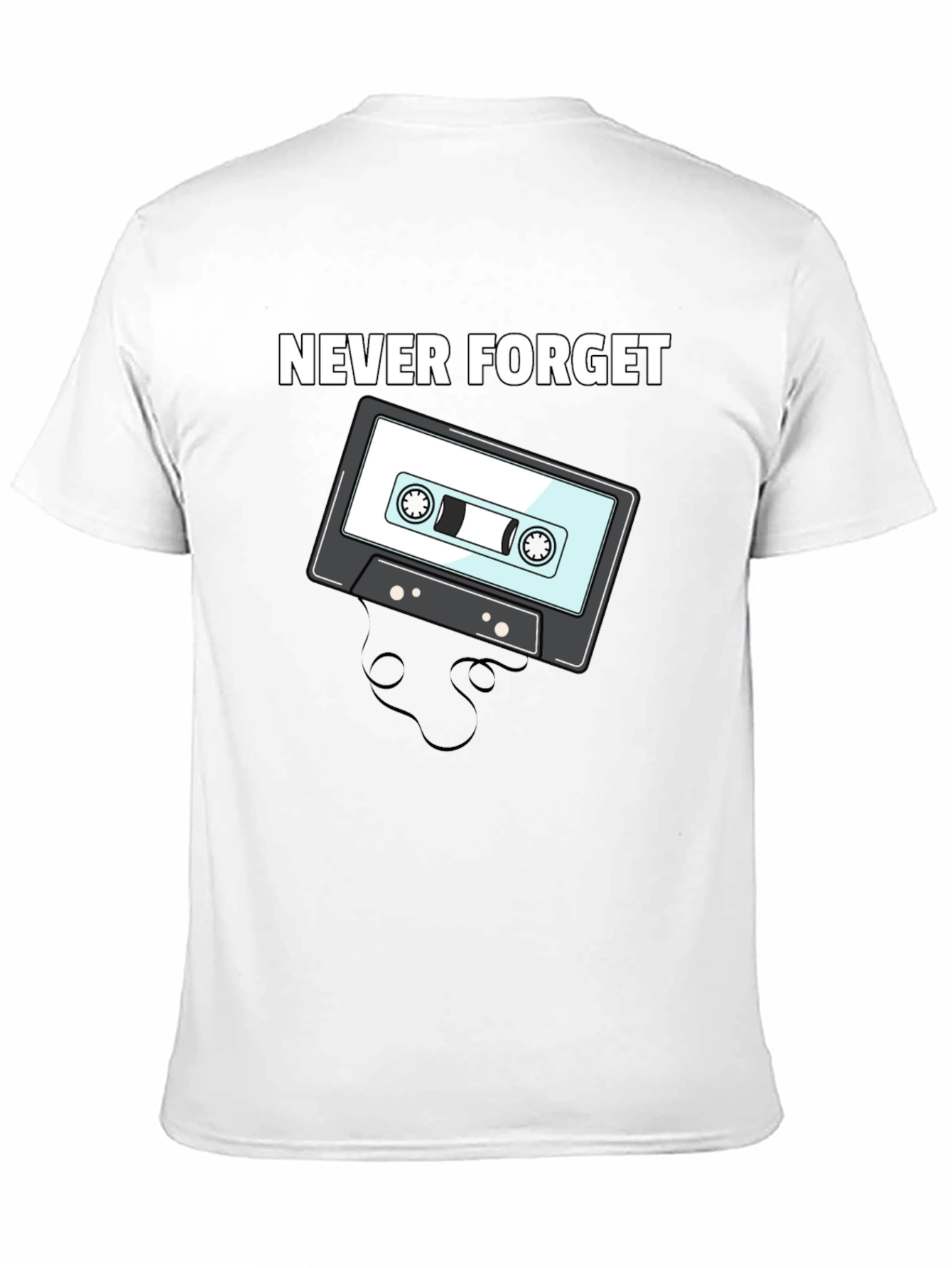 Retro Cassette Tape T-Shirt - Never Forget