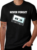 Retro Cassette Tape T-Shirt - Never Forget
