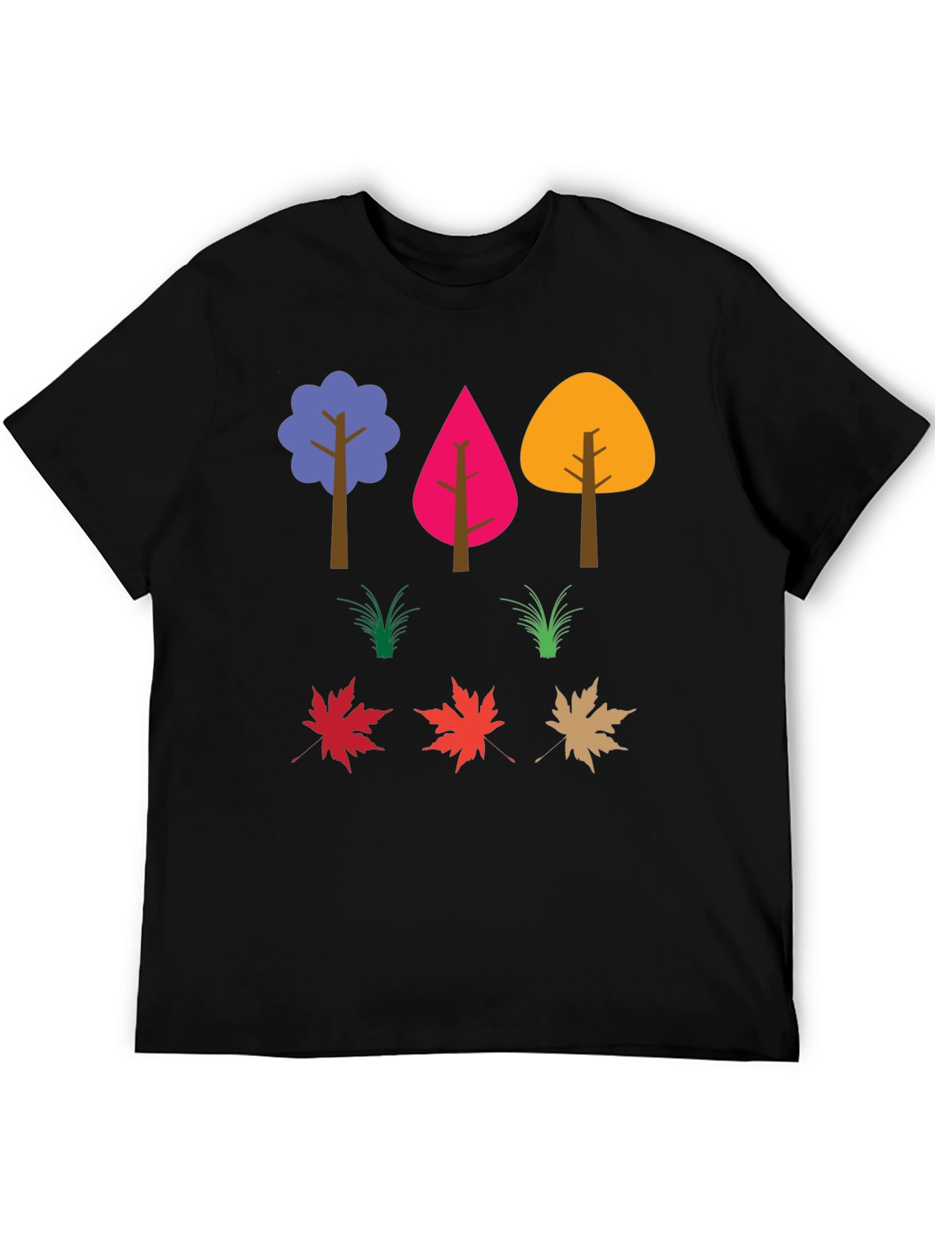Colorful Nature Trees & Leaves Graphic Tee