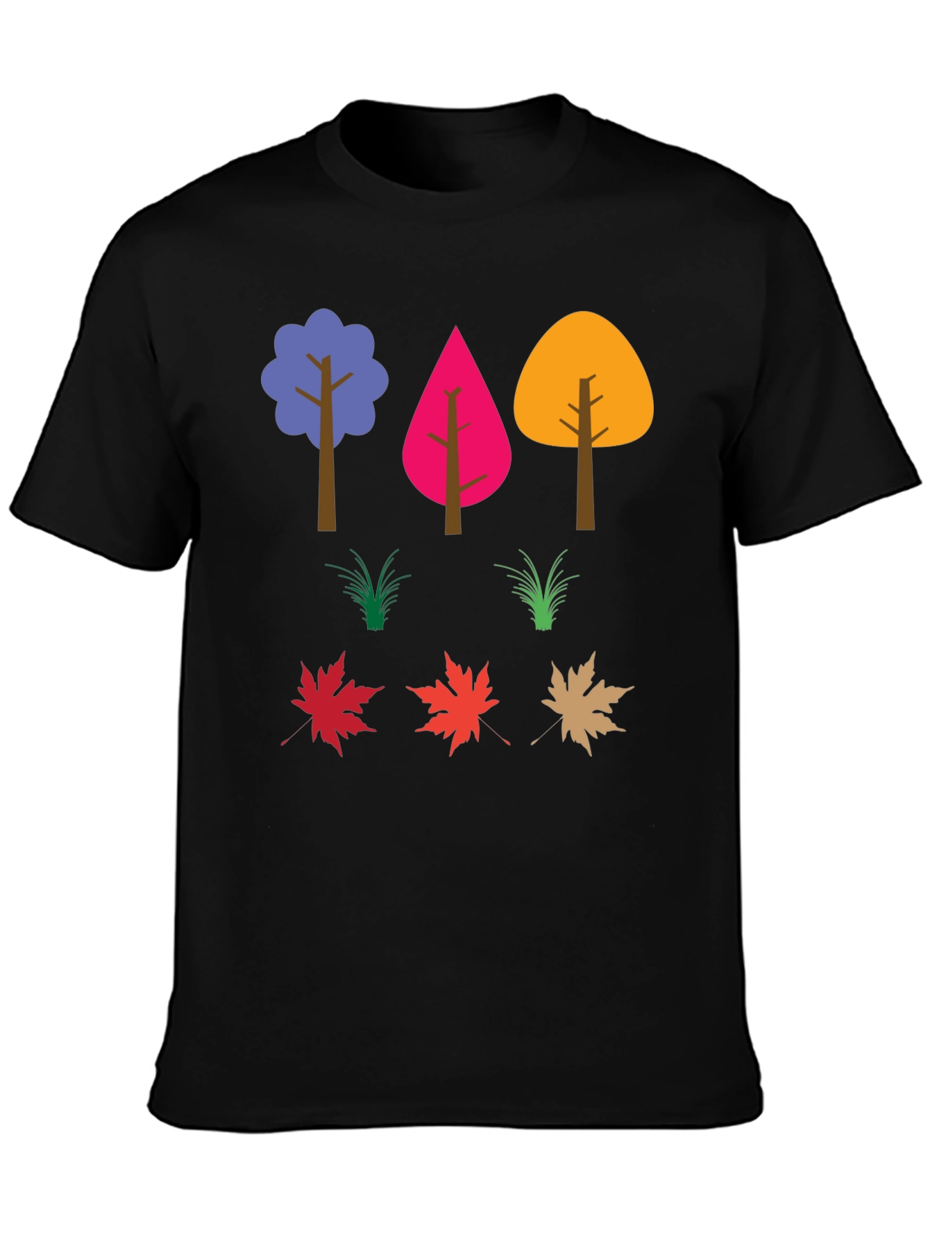 Colorful Nature Trees & Leaves Graphic Tee