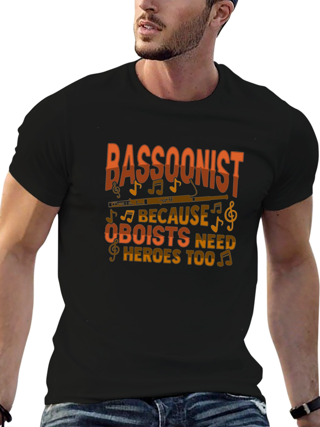 Bassoonist Oboist Heroes Graphic Tee