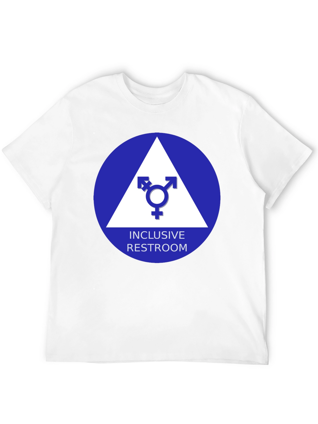 Inclusive Restroom T-Shirt - Unisex Symbol Design