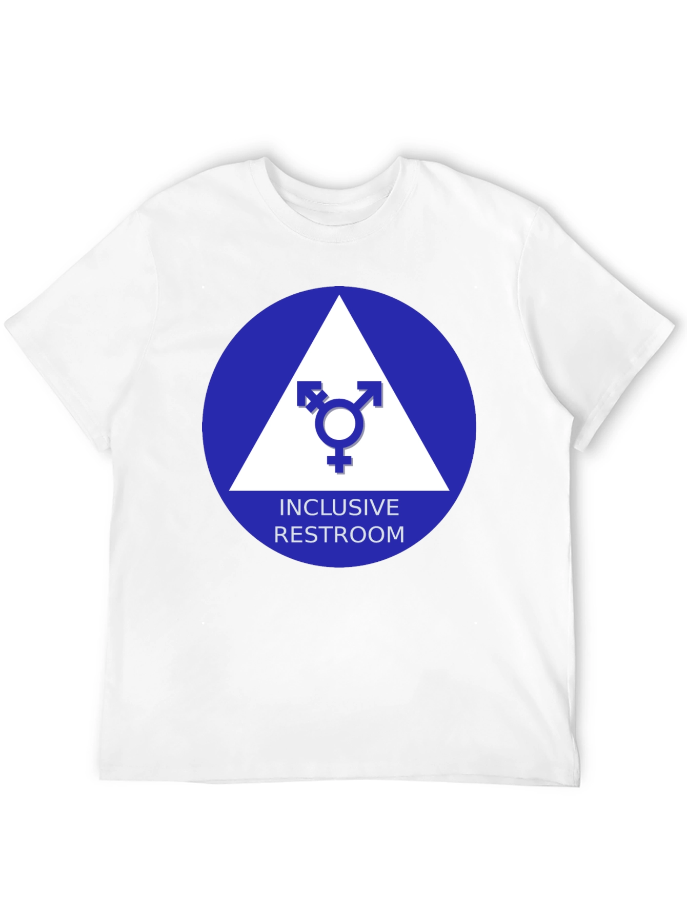 Inclusive Restroom T-Shirt - Unisex Symbol Design