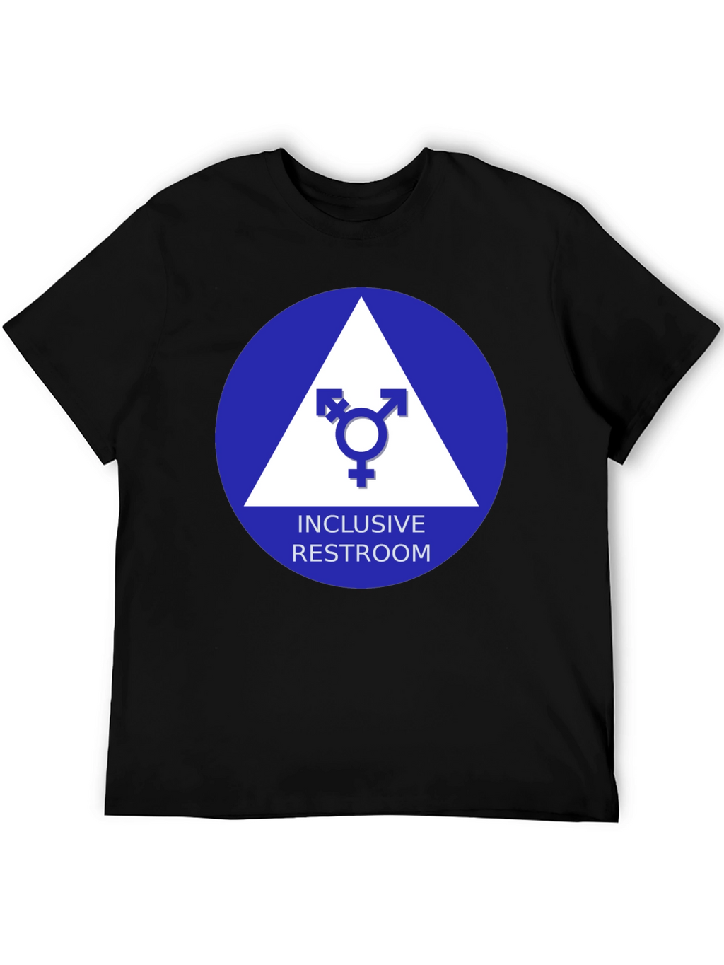 Inclusive Restroom T-Shirt - Unisex Symbol Design