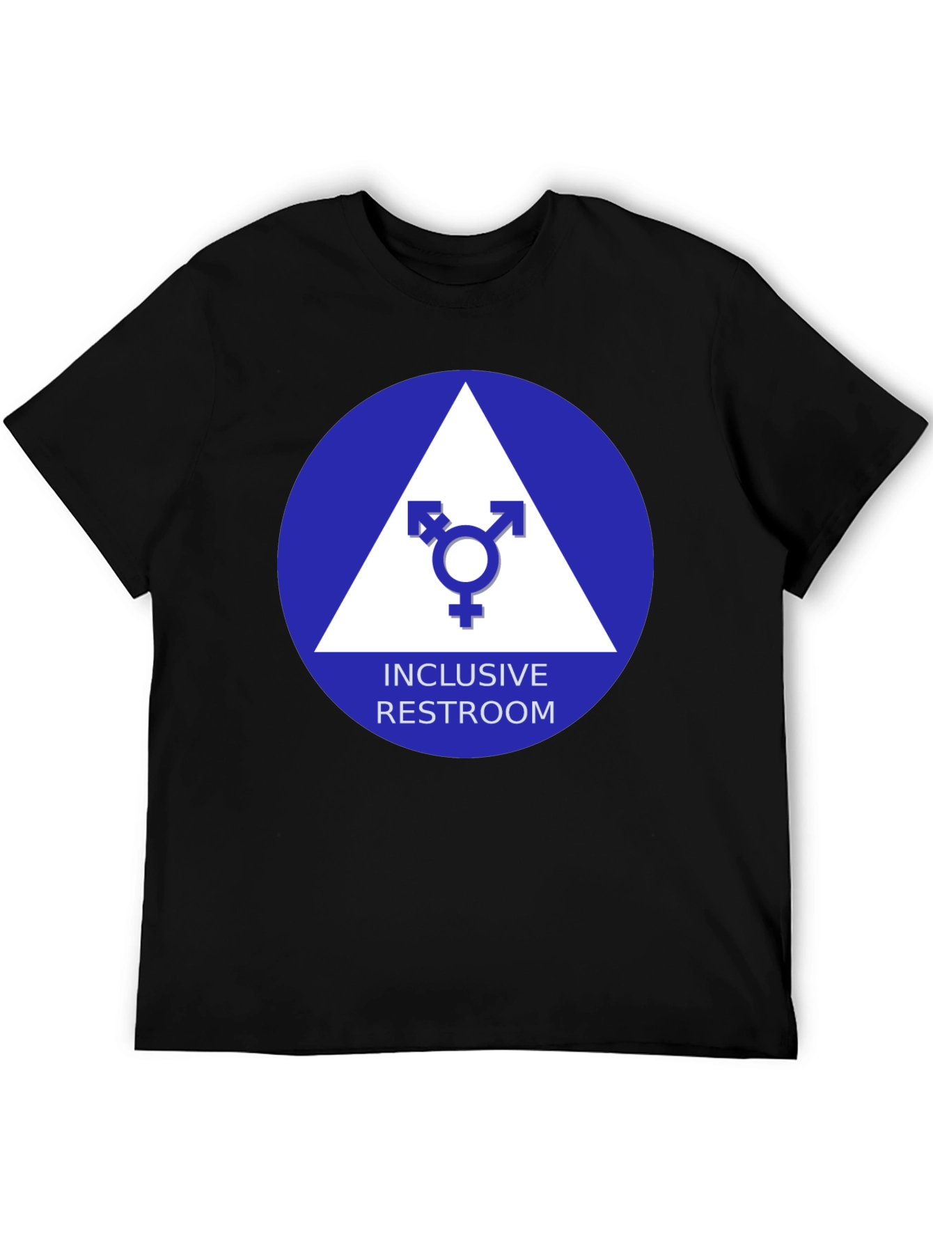 Inclusive Restroom T-Shirt - Unisex Symbol Design