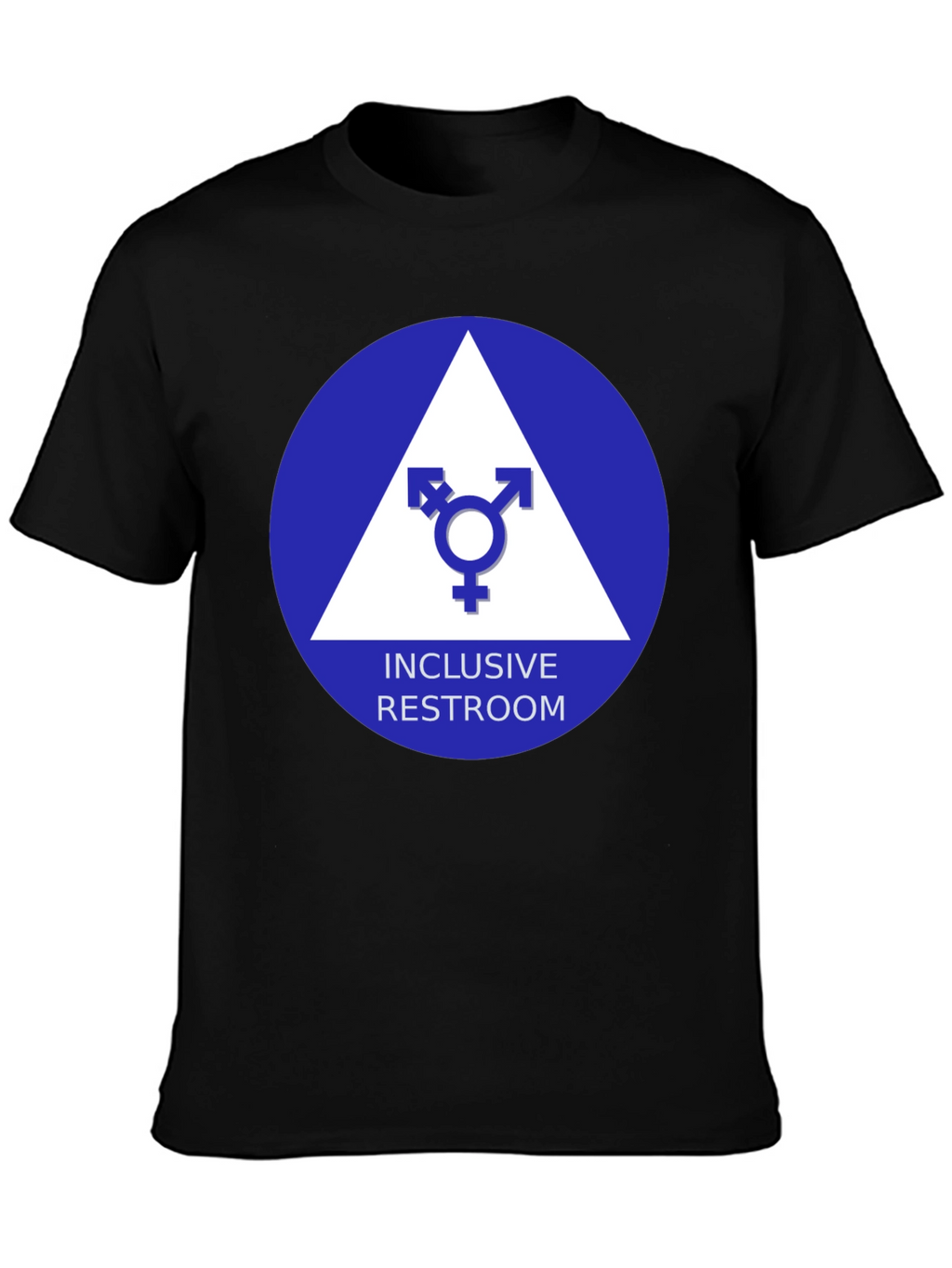 Inclusive Restroom T-Shirt - Unisex Symbol Design