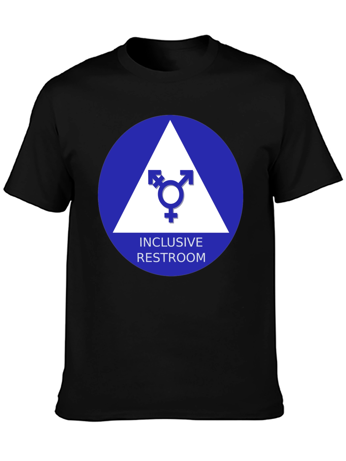 Inclusive Restroom T-Shirt - Unisex Symbol Design