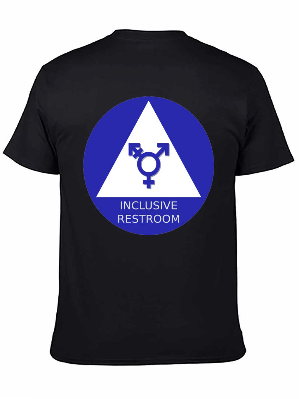 Inclusive Restroom T-Shirt - Unisex Symbol Design