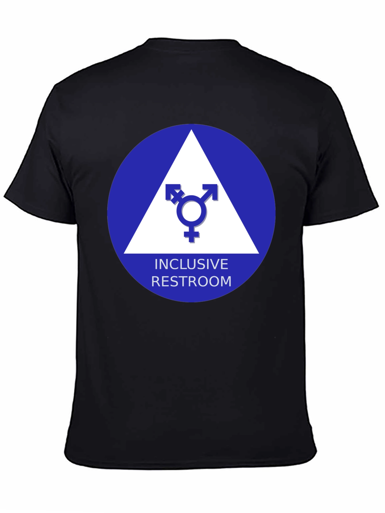 Inclusive Restroom T-Shirt - Unisex Symbol Design