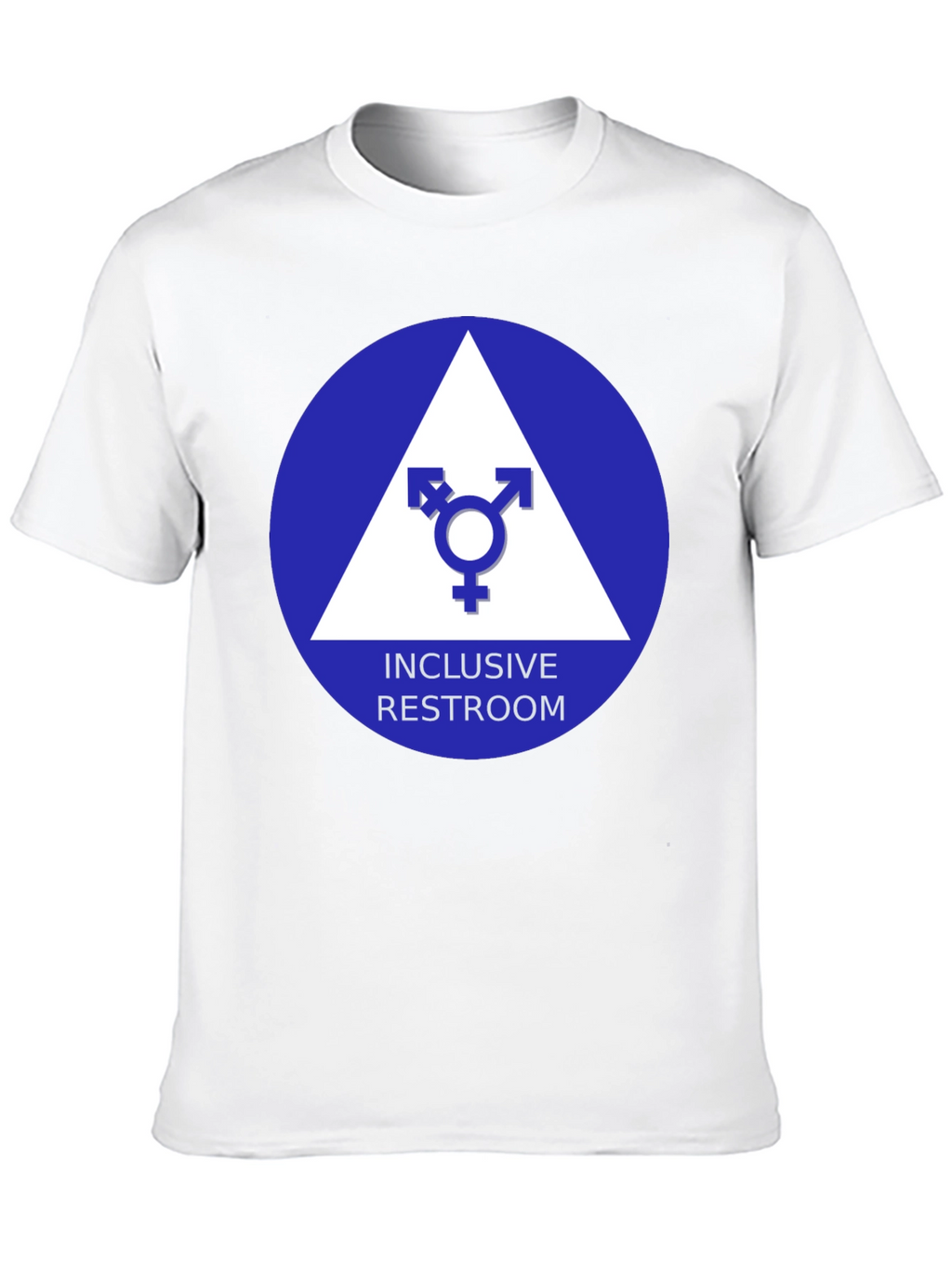 Inclusive Restroom T-Shirt - Unisex Symbol Design