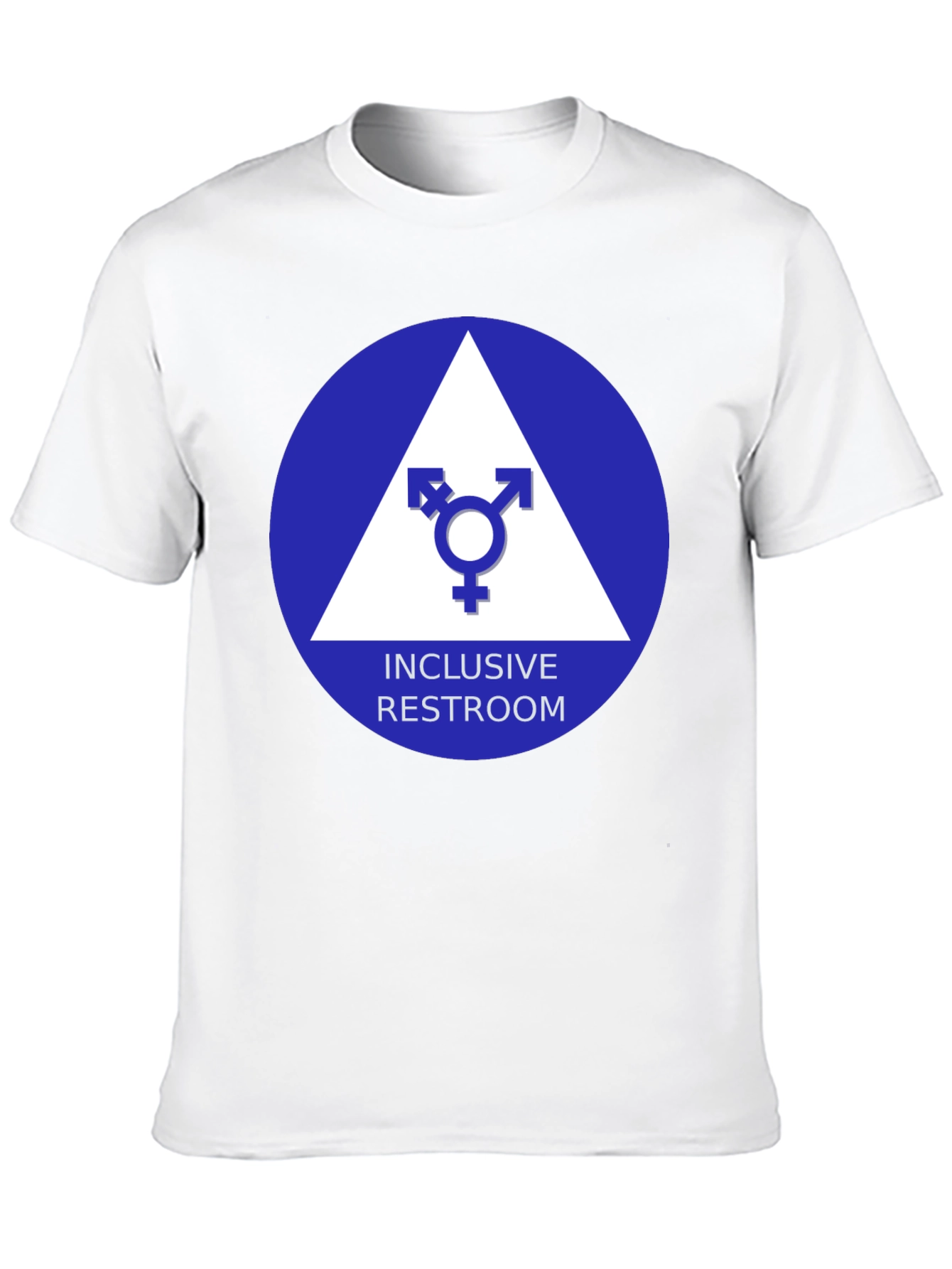 Inclusive Restroom T-Shirt - Unisex Symbol Design