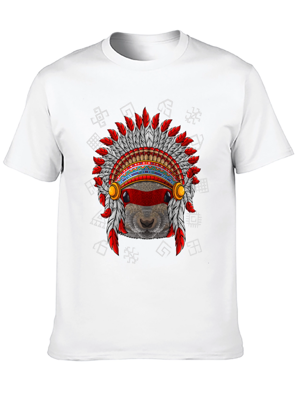 Native American Headdress Beaver T-Shirt