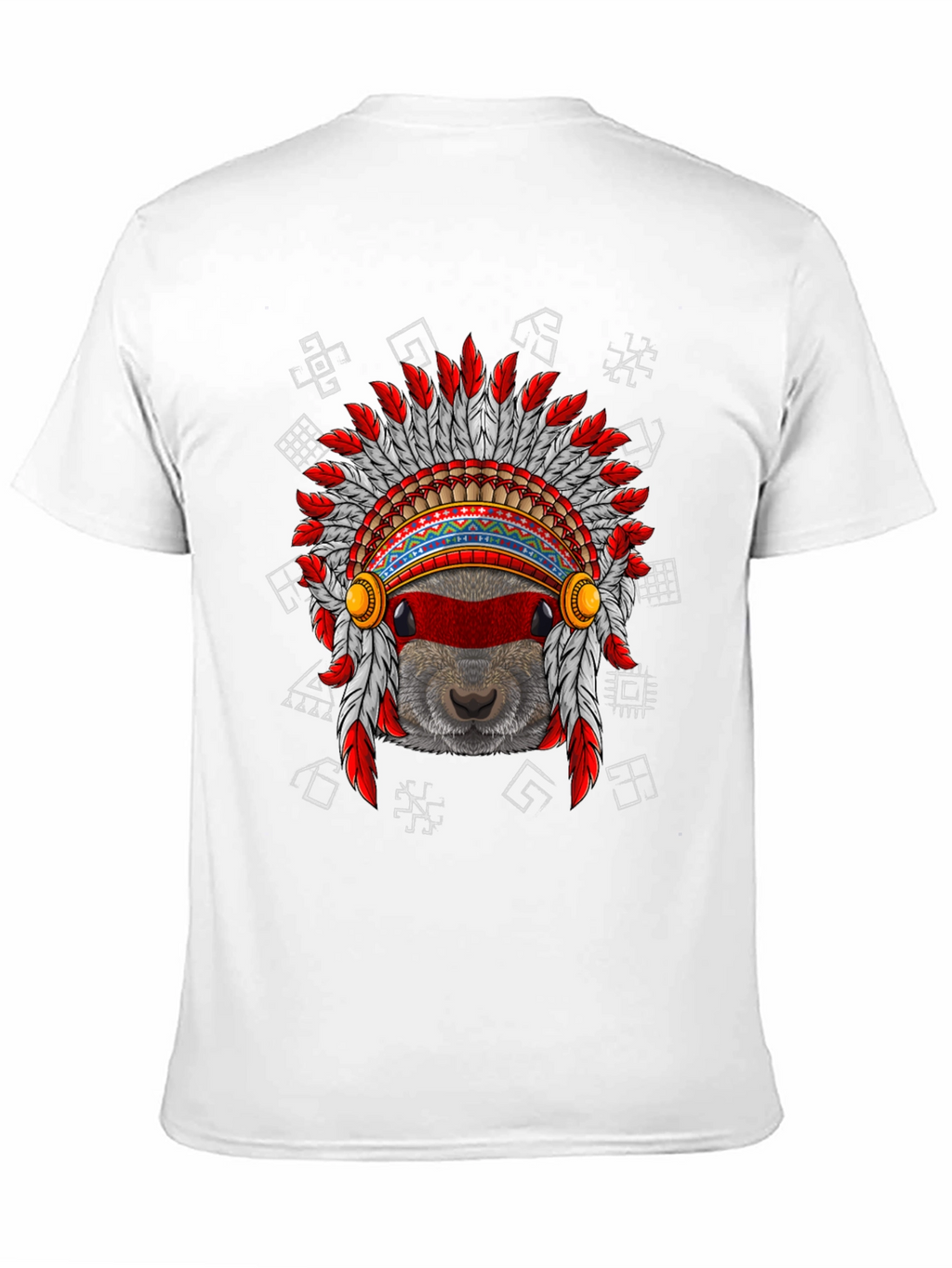 Native American Headdress Beaver T-Shirt
